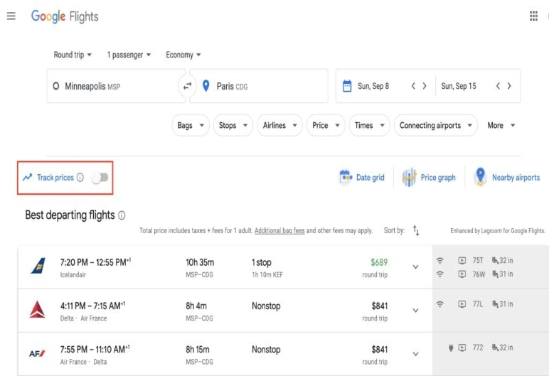 Price Tracking: Become a Fare Forecaster